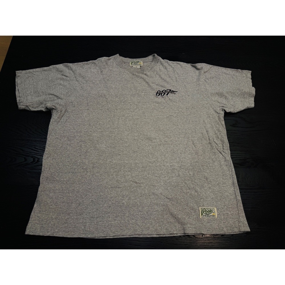 Roots James Bond 007 Tomorrow Never Dies Vintage T-Shirt Mens‎ XL Heather Grey